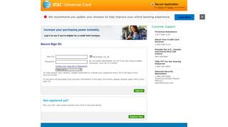 
                            1. AT&T Universal Secure Sign-on - Credit Card Offers ...