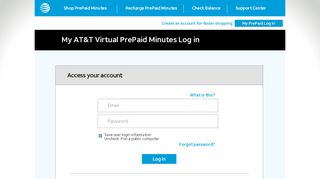 
                            5. AT&T Virtual PrePaid Minutes login