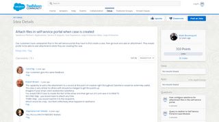 
                            9. Attach files in self service portal when case is created - Ideas ...