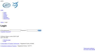 
                            1. ATT/CIOT Portal - Login - Chartered Institute of Taxation