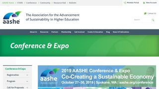 
                            6. Attend the Annual AASHE Conference & Expo & Advance ...