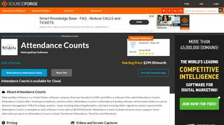 
                            7. Attendance Counts Reviews and Pricing 2019 - sourceforge.net