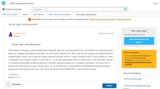 
                            8. att.net login and passwords - AT&T Community