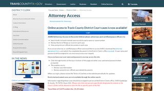 
                            9. Attorney Access - Travis County, Texas