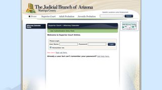 
                            5. Attorney Calendar Login - Superior Court - Maricopa County