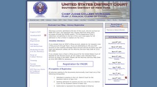 
                            8. Attorney Registration - US District Court • Southern District of New York