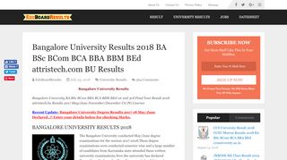 
                            7. attristech.com | Bangalore University Results 2018 BA BSc BCom