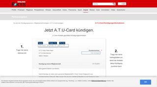 
                            5. A.T.U-Card kündigen - so schnell geht's | FOCUS.de