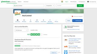 
                            4. Atul Limited Employee Benefits and Perks | Glassdoor.co.in