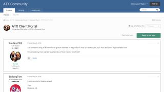 
                            4. ATX Client Portal - General Chat - ATX Community