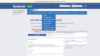 
                            8. ATX Tax Software Support Group Public Group | Facebook