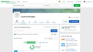 
                            9. atyati technologies Reviews | Glassdoor.co.in