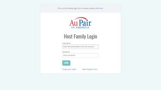 
                            5. Au Pair in America Host Family Login