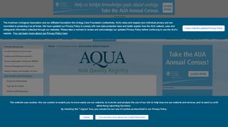 
                            1. AUA Quality (AQUA) Registry - - American Urological Association