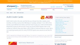 
                            3. AUB Credit Cards - Fast & Secure Application Online