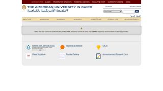 
                            1. AUC :: Login Portal