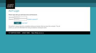 
                            4. Auckland University of Technology Login - AUT