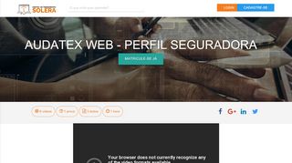 
                            7. Audatex Web - Perfil Seguradora - Treinamento Solera