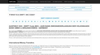 
                            6. AUDFDE21 XXX - SWIFT Code (BIC) - AUDI BANK ...