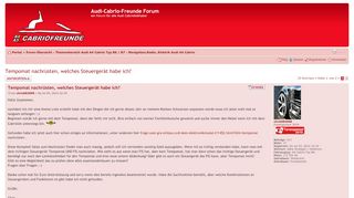 
                            8. Audi-Cabrio-Freunde Forum • Thema anzeigen - …