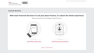 
                            10. Audi Financial Services - Account Services