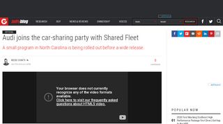 
                            2. Audi joins the car-sharing party with Shared Fleet | Autoblog