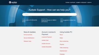 
                            1. Audials Support