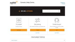 
                            5. Audible - Canada | Help Centre