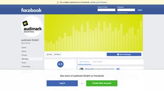 
                            6. audimark GmbH - Reviews | Facebook