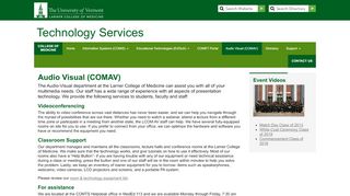 
                            7. Audio Visual COMAV - Technology Services | College of Medicine ...