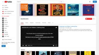 
                            4. Audiobooks - YouTube