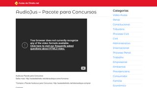 
                            9. AudioJus – Pacote para Concursos