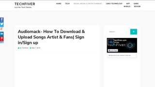 
                            7. Audiomack- How To Download & Upload Songs Artist & Fans ...