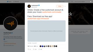 
                            9. Audiomack on Twitter: 