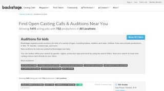 
                            9. Auditions for Kids & Babies | Casting Calls for Child ...