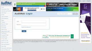 
                            8. AuditNet Login - AuditNet