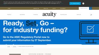 
                            9. Auditors, advisers hit by new ASIC fees | Acuity