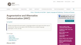 
                            3. Augmentative and Alternative Communication (AAC) - ASHA