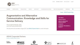 
                            9. Augmentative and Alternative Communication: Knowledge ... - ASHA