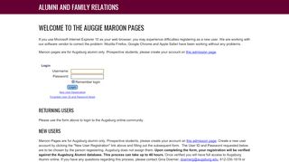 
                            4. Augsburg College Register/Login Page