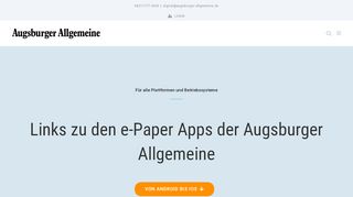 
                            1. Augsburger Allgemeine e-Paper: Login, Apps & …