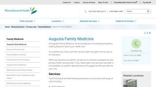 
                            1. Augusta Family Medicine - - MaineGeneral Health, Augusta, ME