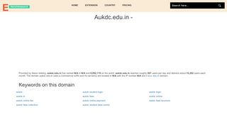 
                            8. Aukdc.edu.in - elitenicheresearch.com