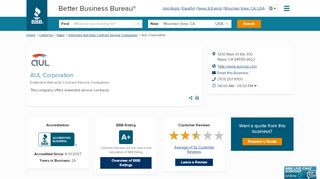 
                            9. AUL Corporation | Better Business Bureau® Profile