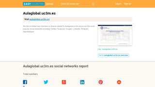 
                            9. Aulaglobal Uc 3 M (Aulaglobal.uc3m.es) full social media ...