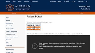 
                            8. AUMC Patient Portal - Auburn University