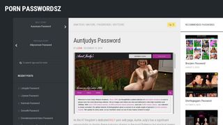 
                            4. Auntjudys Password – Porn PasswordsZ