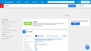
                            2. AUPEO! | Crunchbase