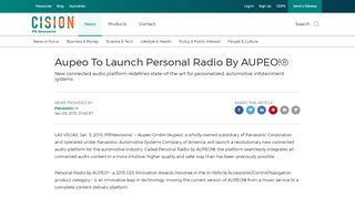 
                            5. Aupeo To Launch Personal Radio By AUPEO!®