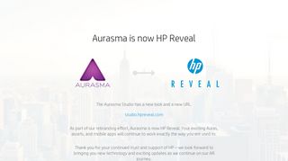 
                            1. Aurasma is now HP Reveal